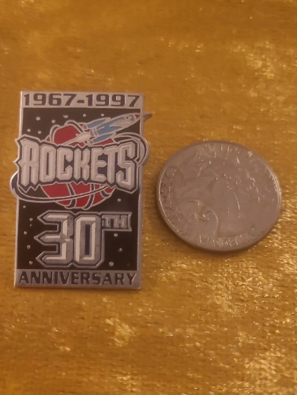 30th Anniversary Houston Rockets Lapel Pin